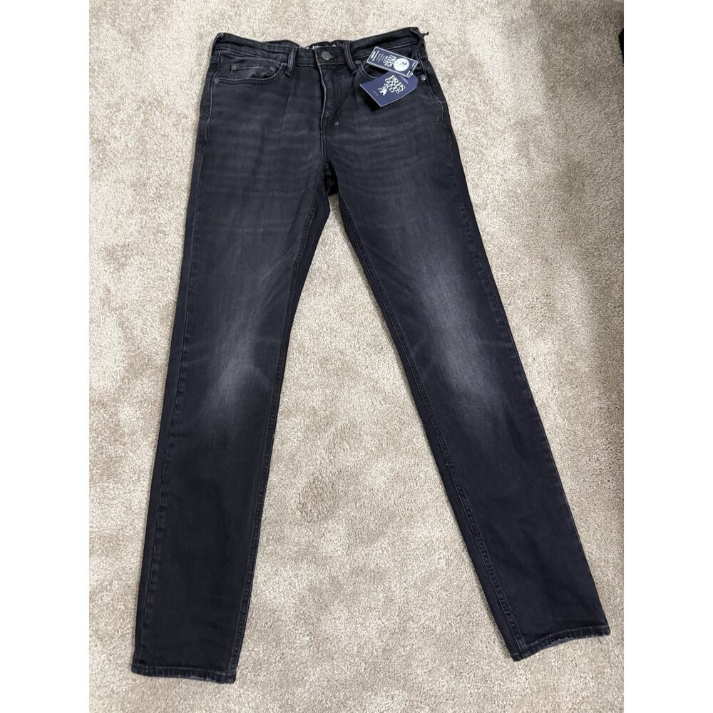PRPS Le Sabre Jeans Men 30 Black Wash Slim Straight Fit Japanese Denim NWT